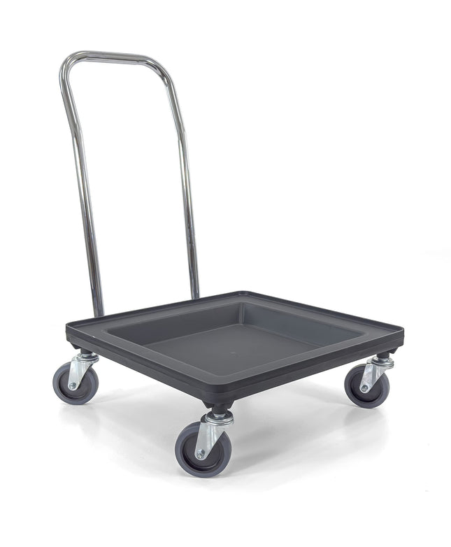 Dolly for Dish Rack and Glass Rack | 31" Handle | 250 lbs. max Capacity | Gray