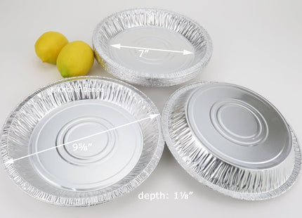 D & W Fine Pack 9-5/8" Rim to Rim Disposable Aluminum Pie Pans #11042 - Case of 500
