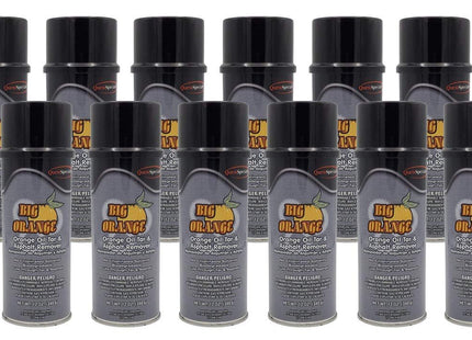 Big Orange - Orange Oil Tar & Asphalt Remover, Case of 12 (16 oz) cans