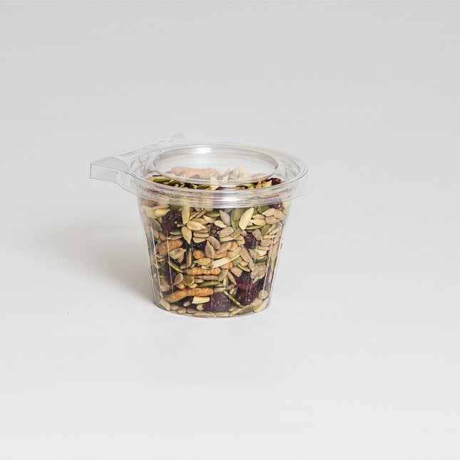 Safe-T-Fresh Inline Plastics 12 oz. Clear PET Tamper Resistant Round Food Container | 256/Case