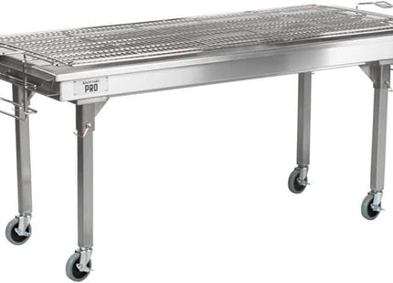Backyard Pro CHAR60SS 60" Stainless Steel Charcoal Grill with Removable Legs and Cover
