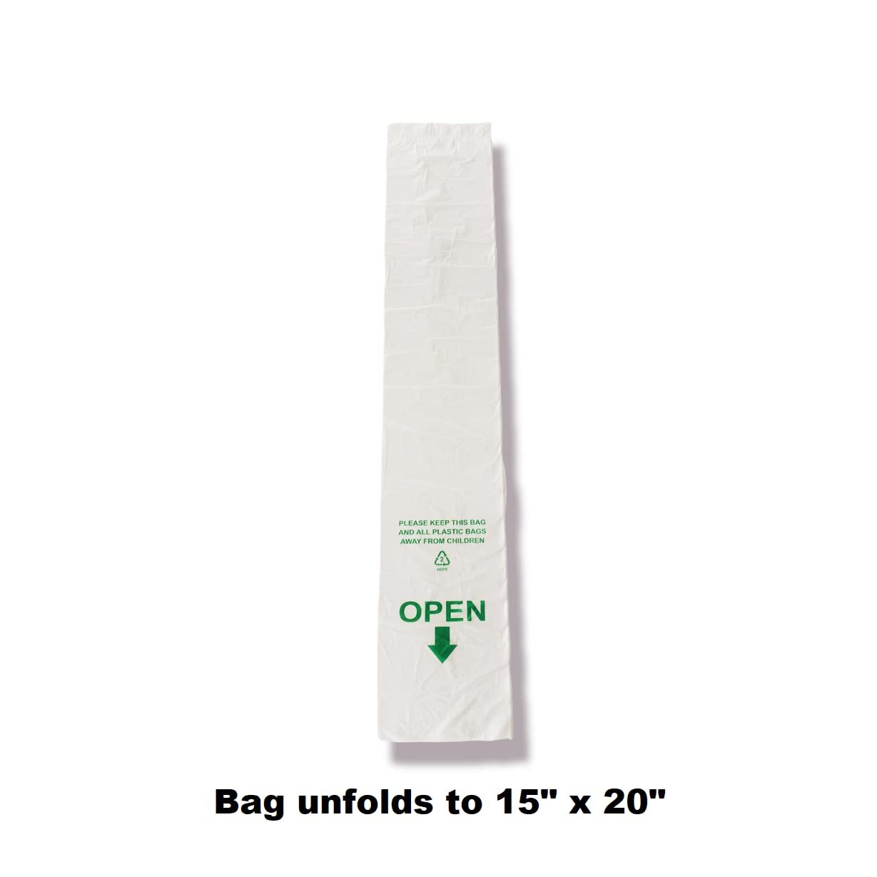 Produce Roll Bags 15x20 High Density Supermarket 4 Rolls, 3000pcs