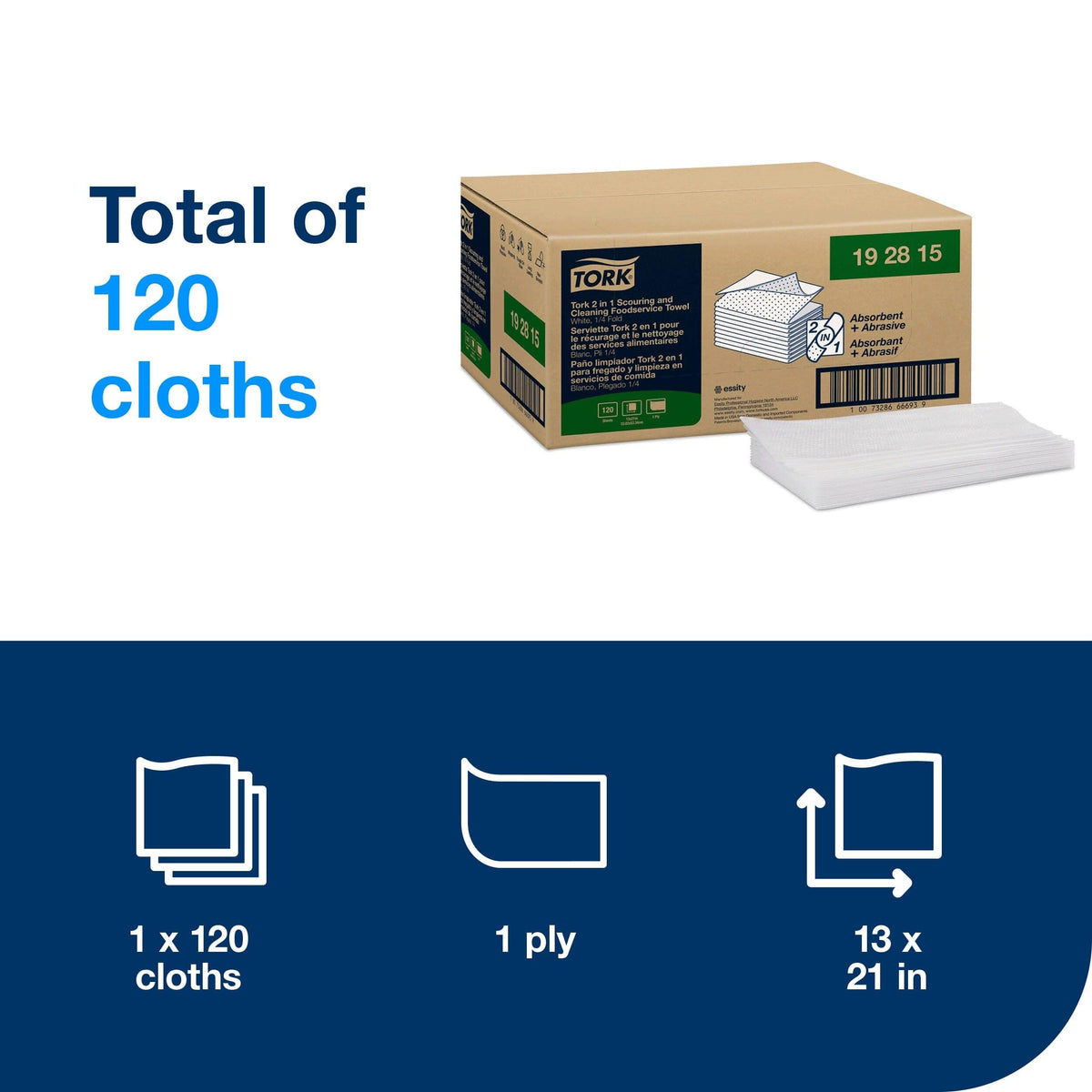 Tork 2 in 1 Scouring and Cleaning Foodservice Towel