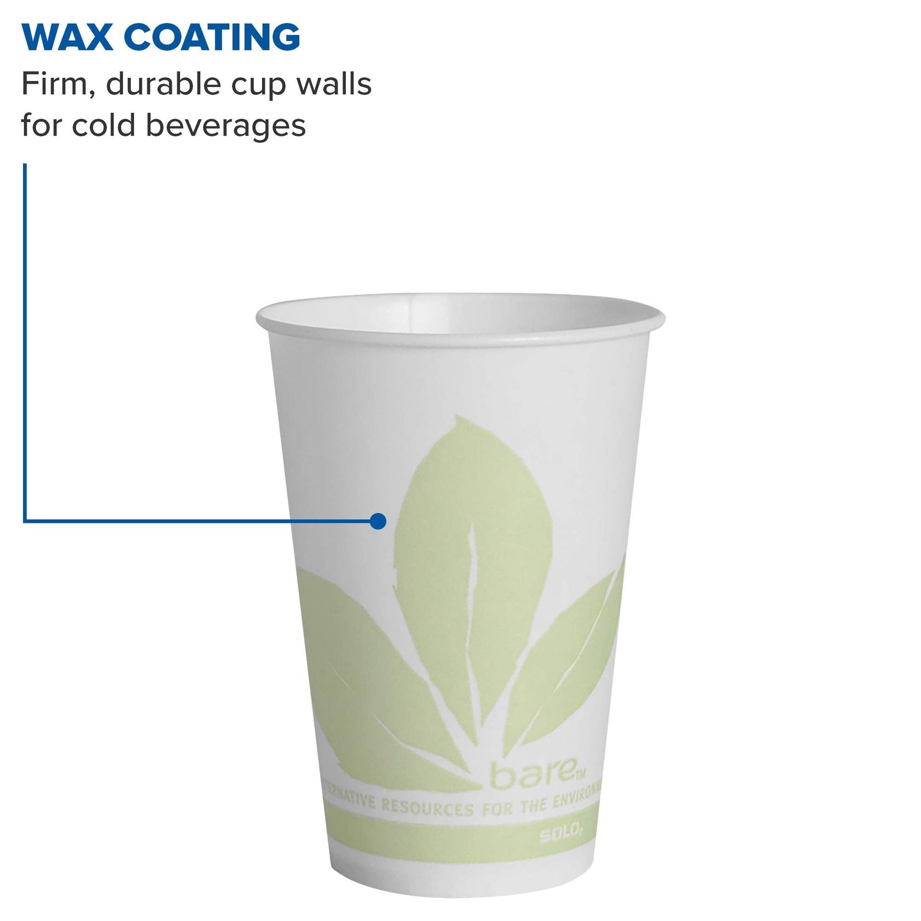 Solo R7BB-JD110 7 oz Bare Waxed Cold Cup (Case of 2000)