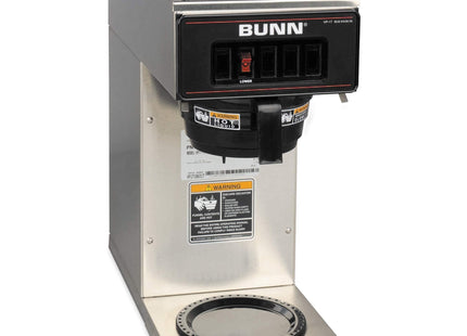 BUNN 13300.0001 VP17-1SS Pourover Coffee Brewer with 1-Warmer, Stainless Steel, Silver, Standard