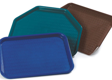 Carlisle FoodService Products Cafe Plastic Fast Food Tray, 14" x 18", Beige, (Pack of 12)