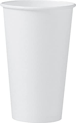 Solo 316W-2050 16 oz White SSP Paper Hot Cup (Case of 1000)