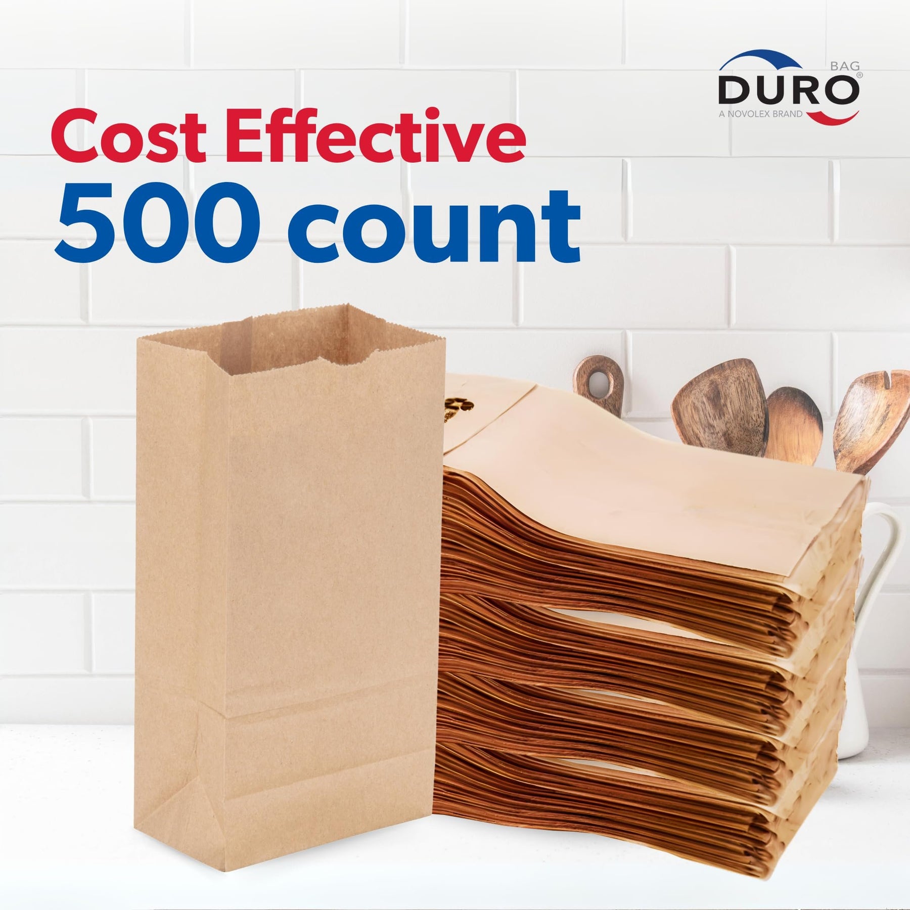Duro Bag Dubl Life SOS Recycled Kraft FSC (500 Pack)