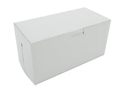 SCT White One-Piece Non-Window Bakery Boxes, 8 x 4 x 4, White, Paper, 250/Carton