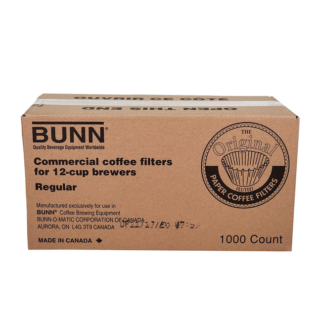 BUNN 12-Cup Commercial Coffee Filters, 1000 count, 20115.0000