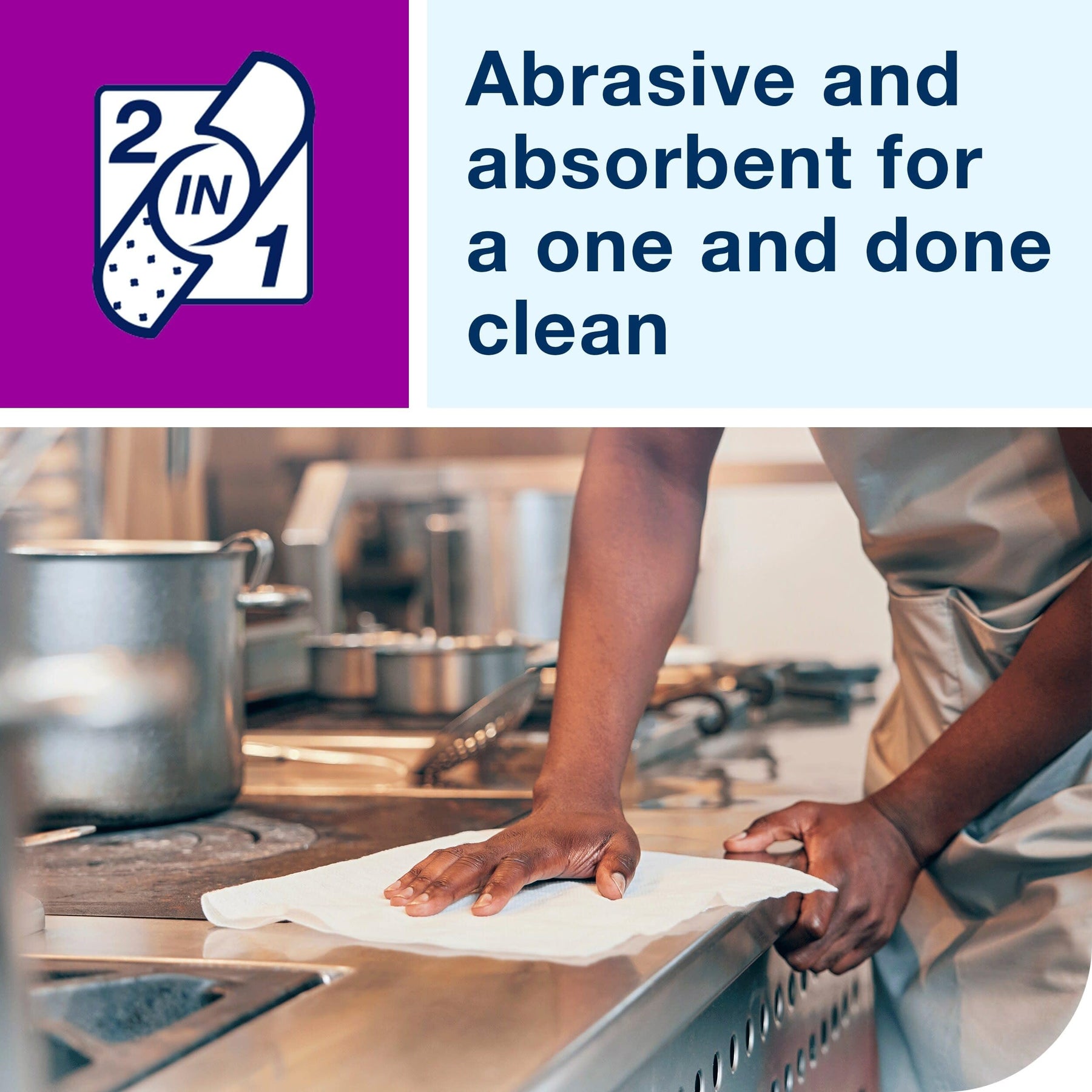 Tork 2 in 1 Scouring and Cleaning Foodservice Towel