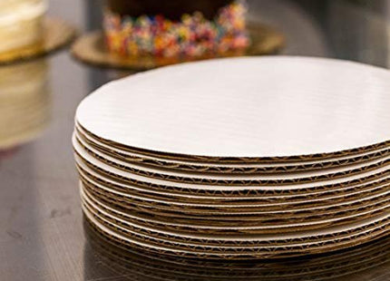 Southern Champion Tray Corrugated Single Wall Cake and Pizza Circle, Greaseproof, White