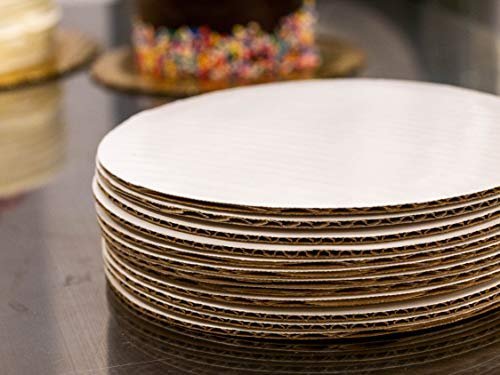 Southern Champion Tray Corrugated Single Wall Cake and Pizza Circle, Greaseproof, White