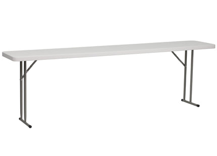 Flash Furniture 8-Foot Granite White Plastic Folding Training Table