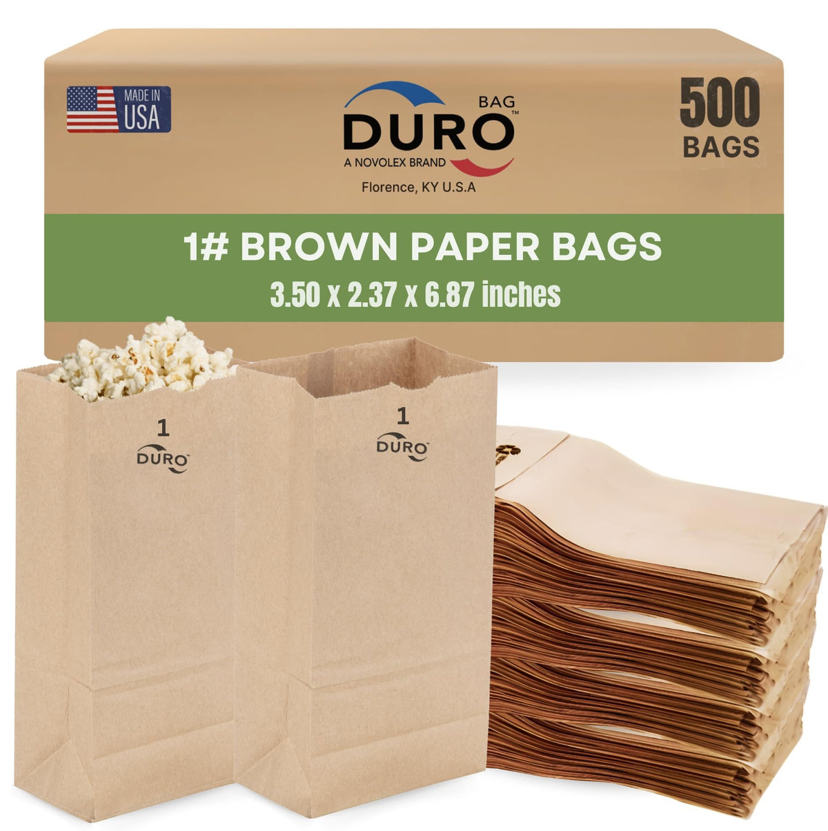 Duro Bag Dubl Life SOS Recycled Kraft FSC (500 Pack)