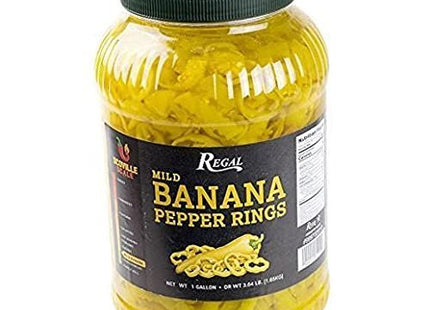 TableTop King Mild Banana Pepper Rings 1 Gallon - 4/Case