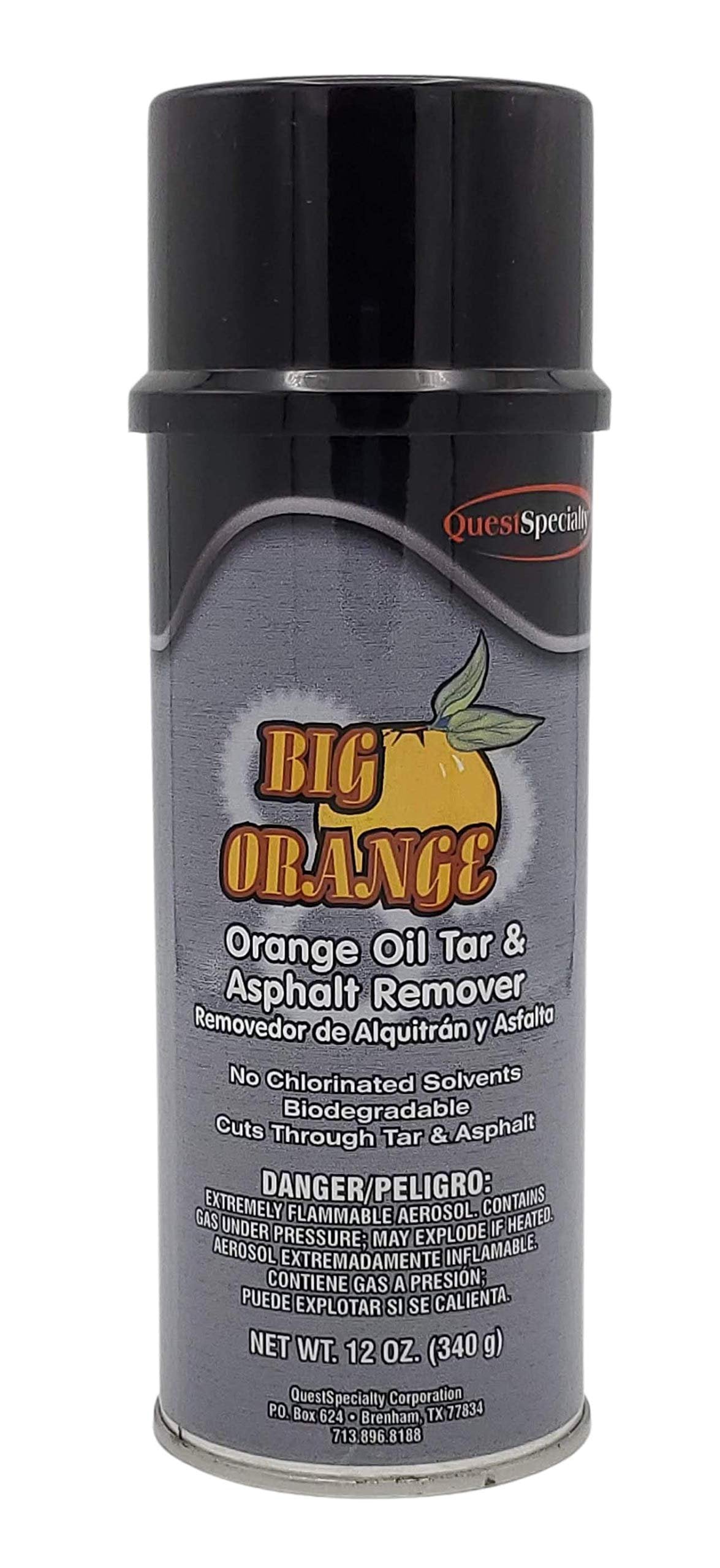 Big Orange - Orange Oil Tar & Asphalt Remover, Case of 12 (16 oz) cans