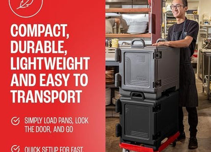 Cambro Insulated Food Pan Carrier and Hot|Cold Box for Catering - Front Load UPC300 Series