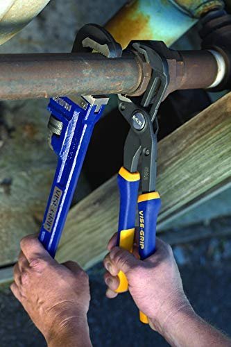IRWIN Vise-Grip Pliers, V-Jaw, 10-Inch, Press & Slide Button, Anti-Pinch & Slip (2078110)