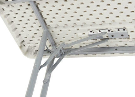 (2 Pack) National Public Seating 18" x 72" Heavy Duty Seminar Folding Table, Speckled Grey