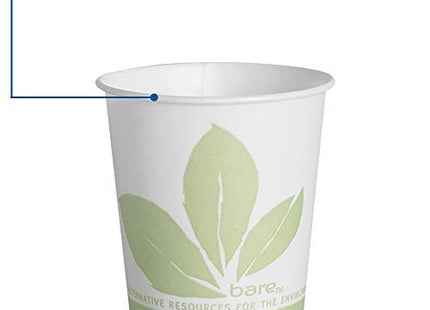SOLO R53BB-JD110 Treated Paper Water/Refill Cup, 5 oz. Capacity, 2.5" x 2.8", Bare (Case of 3,000)