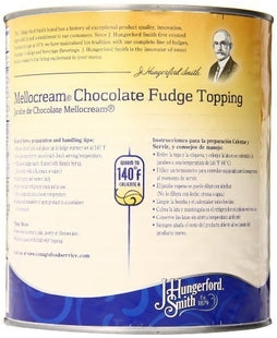 J. Hungerford Smith Fudge Topping, Mellocream Chocolate, 8 Pound
