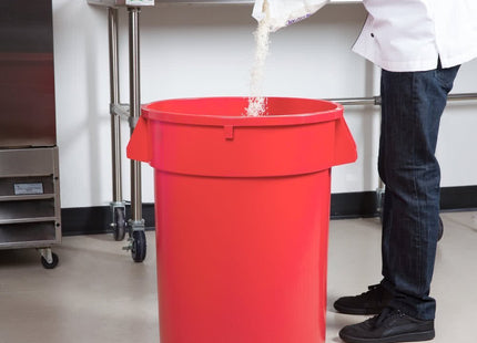 TableTop King 3200RD Huskee 32 Gallon Red Trash Can