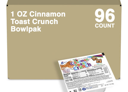 Cinnamon Toast Crunch Cereal Single Serve Bowl, 1 Oz (Pack of 96)