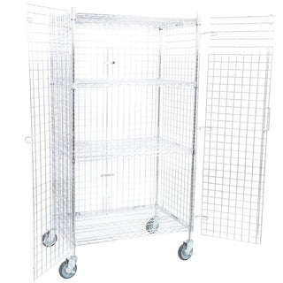 TableTop King NSF Mobile Green Wire Security Cage Kit - 24" x 36" x 69"