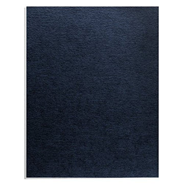 TableTop King 52098 8 1/2" x 11" Navy Linen Texture Binding System Cover - 200/Pack