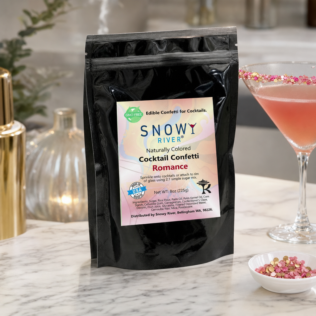Romance Cocktail Confetti Sequin Sprinkles / Quins, Assorted Pink, 8 oz. - lifestyle