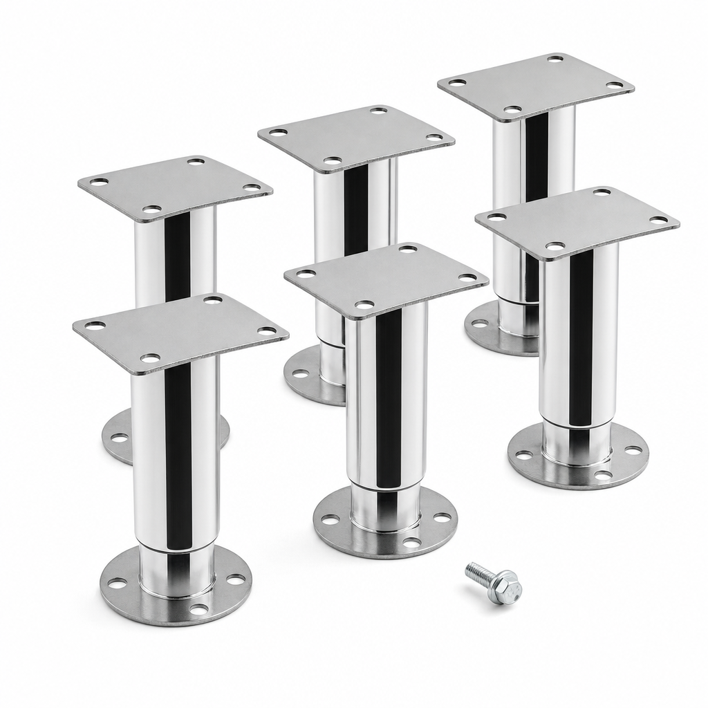 Adjustable Metal Seismic Leg Kit - 4 1/2 to 7 Inches, 6/Pack - main