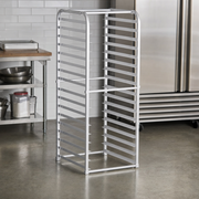 16-Pan Aluminum End-Load Sheet / Bun Pan Rack for Reach-Ins, Unassembled - 1/Each - lifestyle
