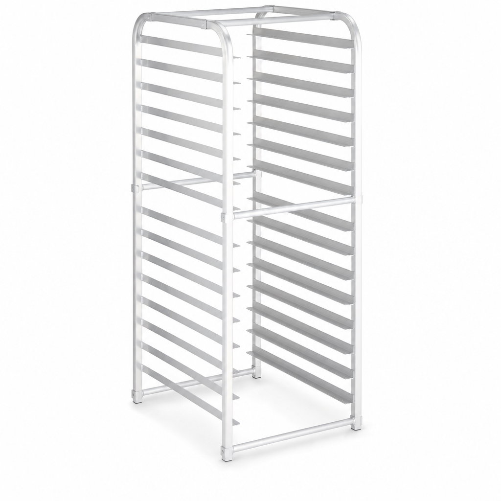 16-Pan Aluminum End-Load Sheet / Bun Pan Rack for Reach-Ins, Unassembled - 1/Each - main
