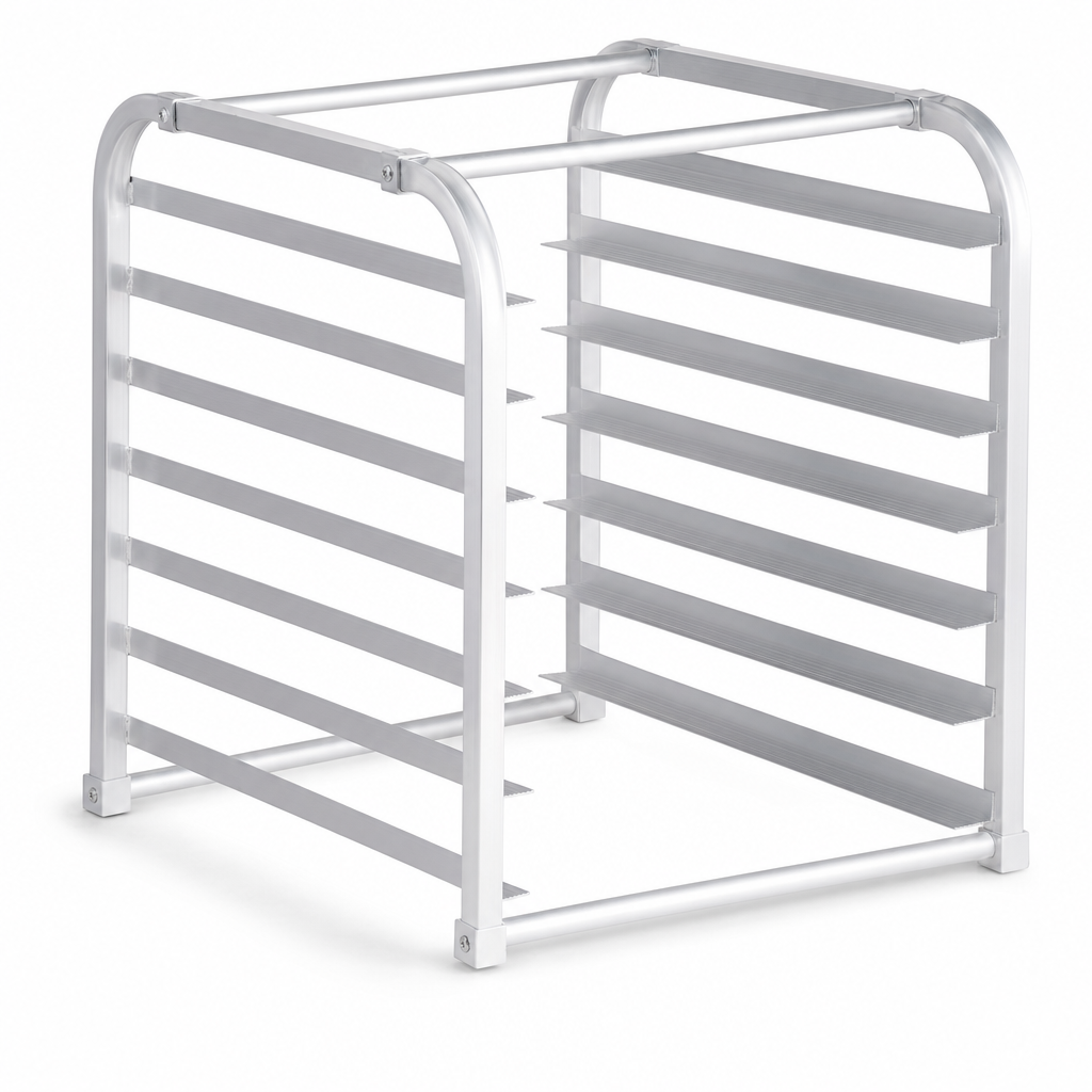 7-Pan Aluminum End-Load Sheet / Bun Pan Rack for Reach-Ins - Unassembled, 1/Each - main
