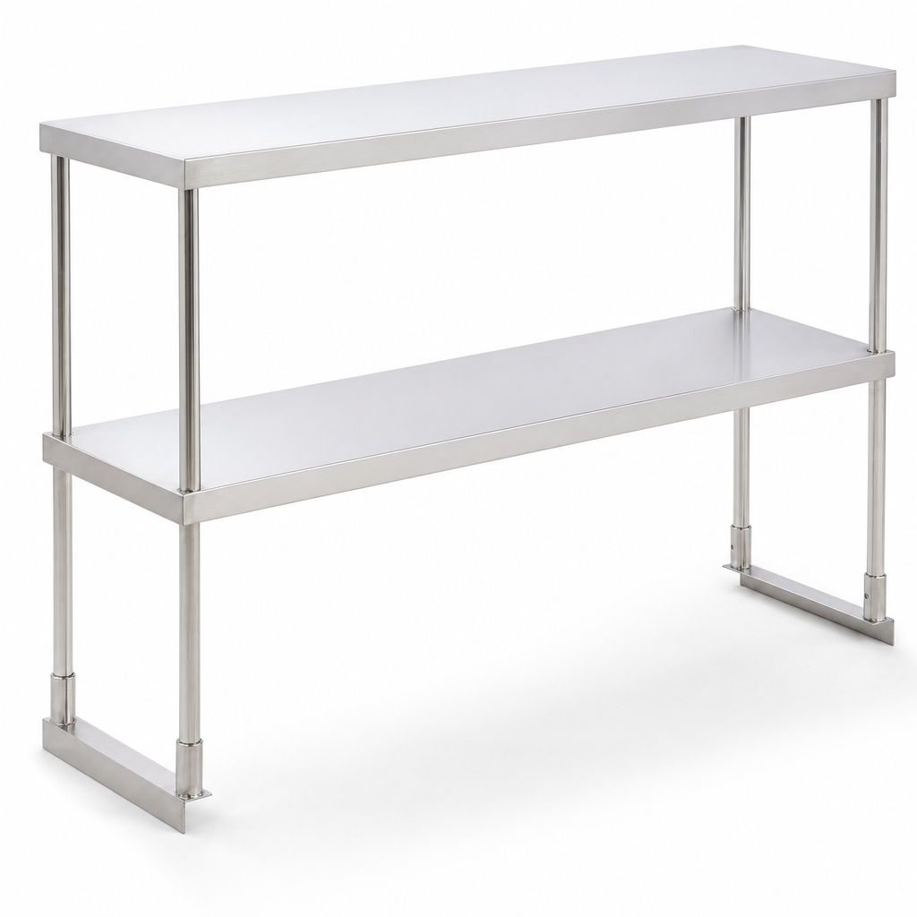 Avantco Stainless Steel Double Deck Overshelf 18" x 46 3/4" - main