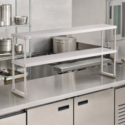 Avantco Stainless Steel Double Deck Overshelf 12" x 60" - lifestyle