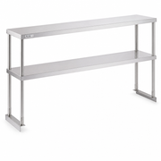 Avantco Stainless Steel Double Deck Overshelf 12" x 60" - main