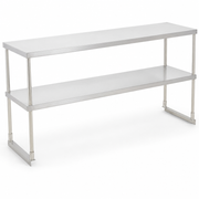 Avantco Stainless Steel Double Deck Overshelf - 60" x 18" - main