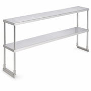 Avantco 178SSDOS7112 Stainless Steel Double Deck Overshelf - 12" x 70 3/8" - main