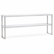 Avantco Stainless Steel Double Deck Overshelf - 18" x 70 3/8" - main