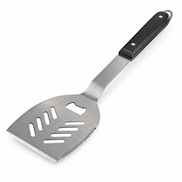19-Inch Heavy-Duty Slotted Grill Turner, Black / Silver, Each - main