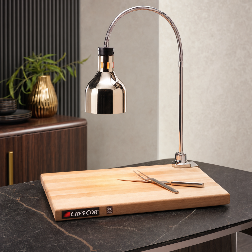 Cres Cor IFW-61-GL-10PB Portable Carving Station with Maple Wood Cutting Board - lifestyle