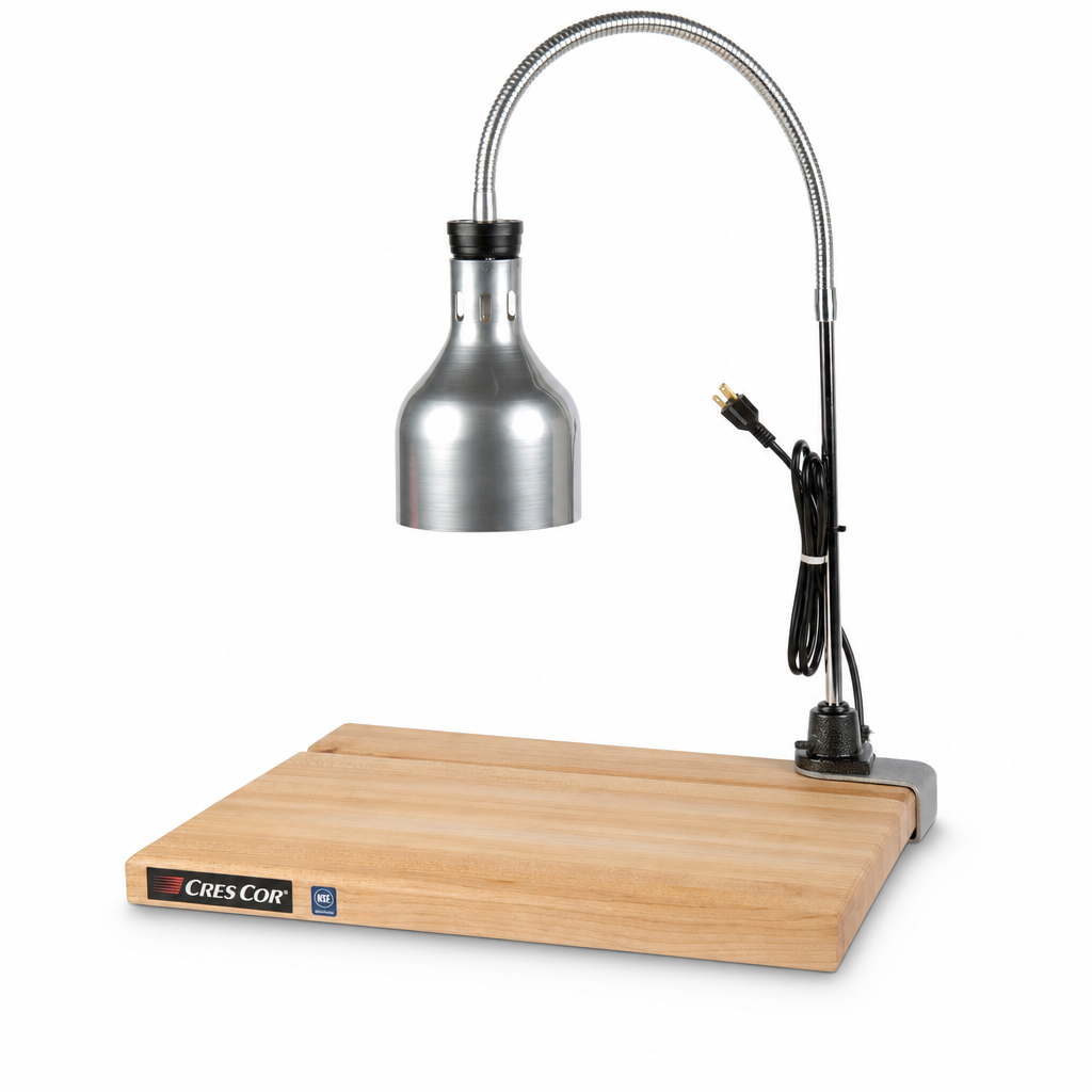 Cres Cor IFW-61-GL-10PN Portable Carving Station with Maple Wood Cutting Board - main