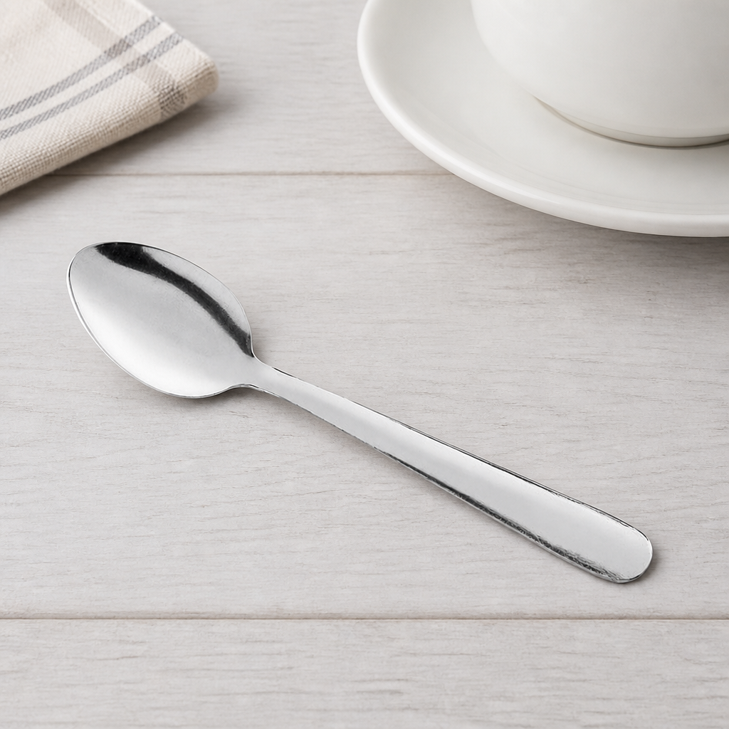Silver 18/0 Stainless Steel Teaspoon Flatware, 5 7/8 Inches, 60/Case - lifestyle
