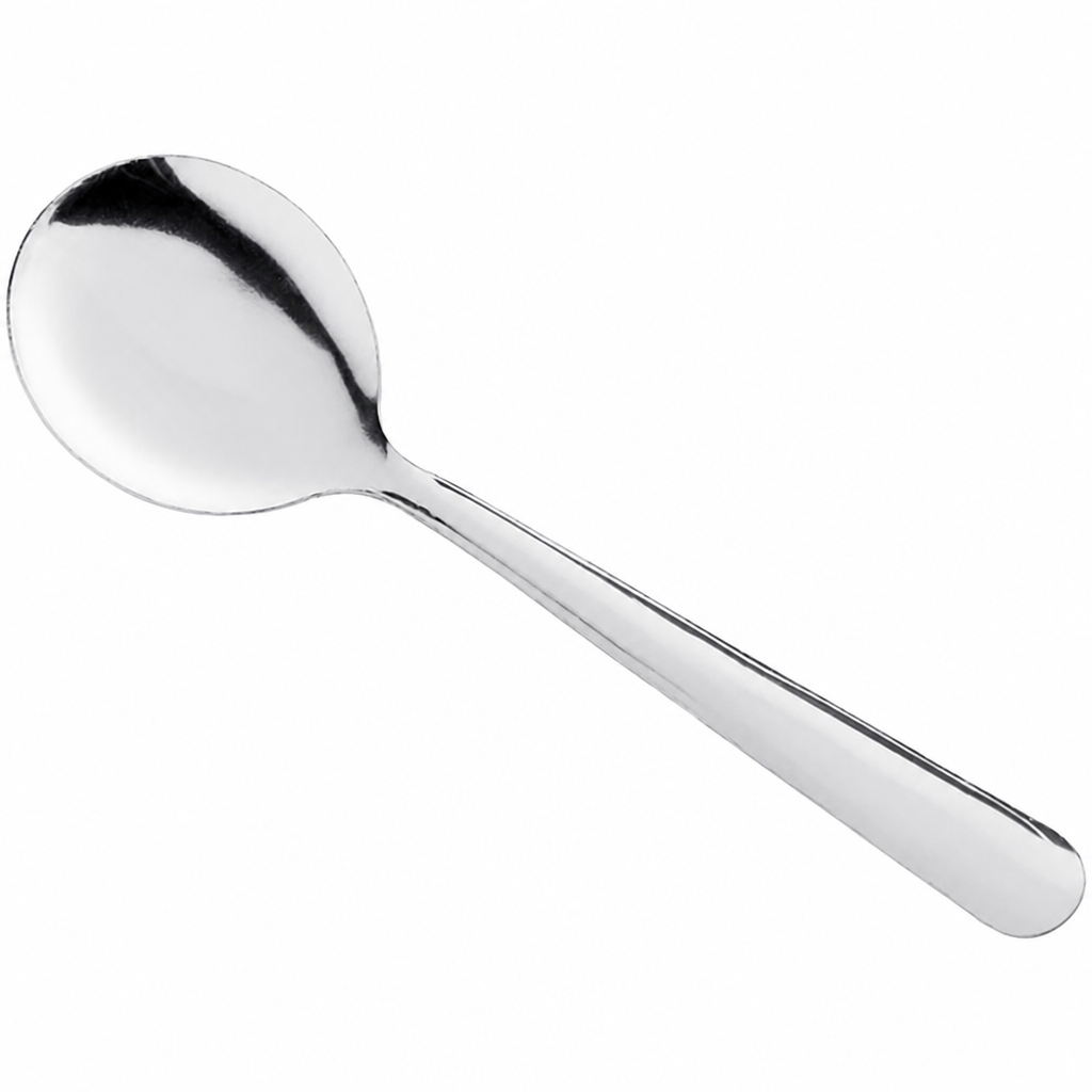 Bouillon Spoon Flatware, 18/0 Stainless Steel, 5 7/8 Inches, Silver, 12/Pack - main
