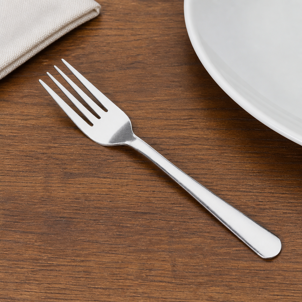 Dinner Fork Flatware, 7 Inches, 18/0 Stainless Steel, Silver, 12/Pack - lifestyle