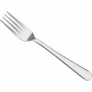 Silver 18/0 Stainless Steel Dinner Fork Flatware, Smooth Panel, 7 Inches, 60/Case - main