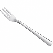 Silver 18/0 Stainless Steel Cocktail / Oyster Fork Flatware - 5 5/8" - 60/Case - main