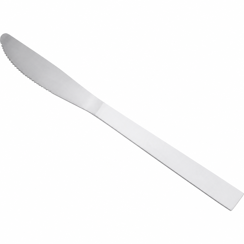 Dinner Knife Flatware, 8 3/8 Inches, 18/0 Stainless Steel, Medium Weight, Silver, 12/Pack - main